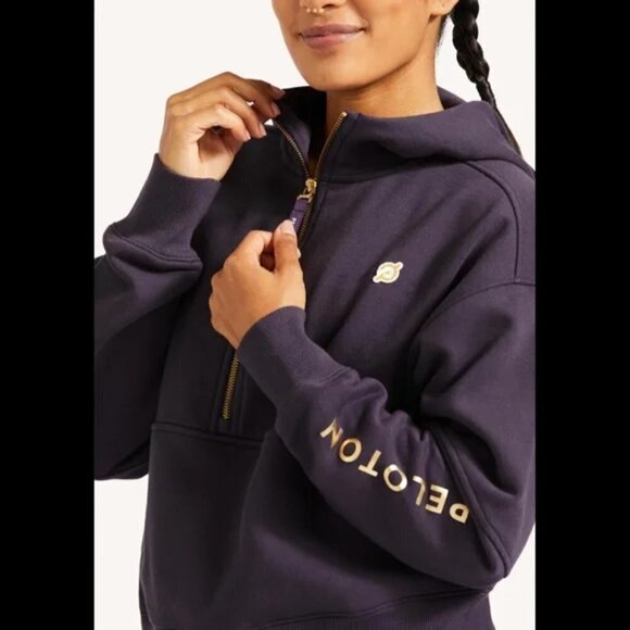 Peloton Half Zip Pullover Hoodie Size Medium - Picture 1 of 9